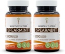 Tribe Spearmint 캡슐의 비밀 1000 mg Spearmint (Mentha spicata) 잎, 여성 호르몬 지원 보충교재 (2x60 캡슐)