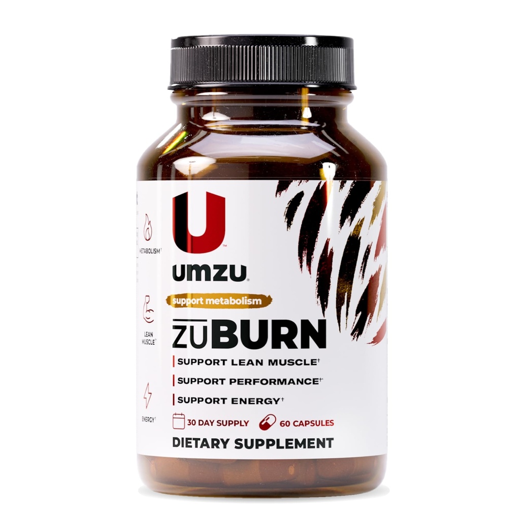 UMZU ZuBurn 에너지 지원 보충교재 – 30 일 공급 – 카페인, Mitoburn, Capsimax, Paradise, B6 & B12의 곡물 – 지원 매일 에너지, 초점 & 활동 생활 – cGMP, 미국 조립