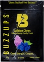 BuzzUps 카페인 Gummies - 100mg Caffeine 당 Gummy, Buzzin Berry 맛, 스포츠를위한 에너지 부스트, 게임, 실행, 사이클링, 포커스, Endurance 보충 (10 Gummies, 1 팩)