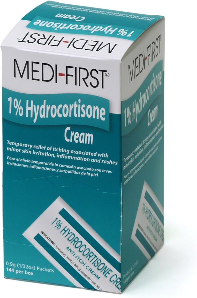 Hydrocortisone 응급 처치 크림 패킷 응급 키트, 144 팩