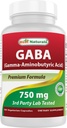 제일 자연적인 Gaba 750 mg 100 Veggie 모자