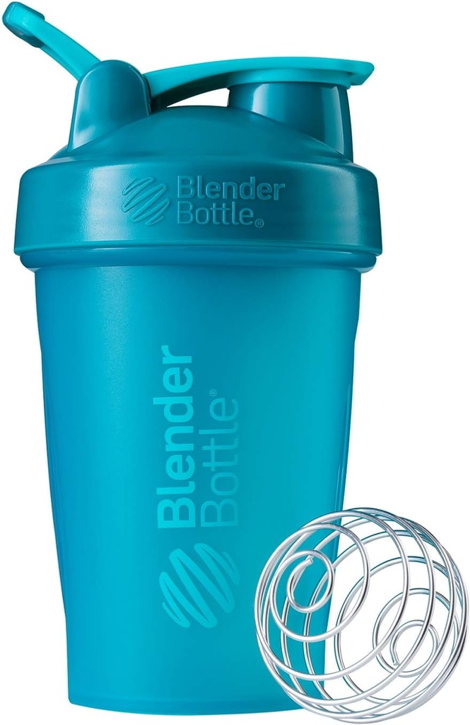 BlenderBottle 고전적인 셰이커 병은 단백질 셰이커 및 전 운동, 20-Ounce, Teal를 위해 완전히 합니다