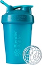 BlenderBottle 고전적인 셰이커 병은 단백질 셰이커 및 전 운동, 20-Ounce, Teal를 위해 완전히 합니다