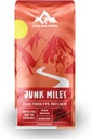 Junk Miles - 중간 Roast - Electrolytes Powder와 주입 - Athlete Hydration - 런너를위한 커피 - Keto Electrolytes : 나트륨, 칼슘, 마그네슘, & 칼륨 (Ground, 16 Oz)