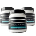 (3-Pack) Amino Collagen C - 교원질 분말 (180 Scoops) - 바다 교원질 펩티드 + Hyaluronic 산. 설탕 없음. 아니 냄새. 비 GMO. 미국. 헤어, 피부, 손톱, 관절, & Gut 건강.