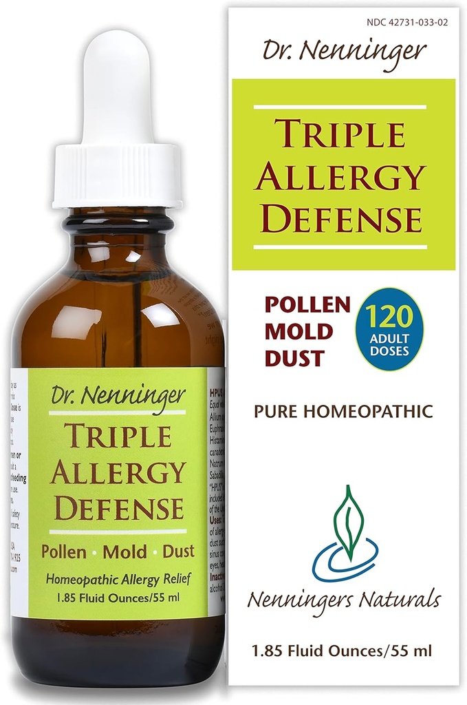 Triple Allergy Defense 120 도스 멀티 스톰 릴리프 폴린 형 먼지