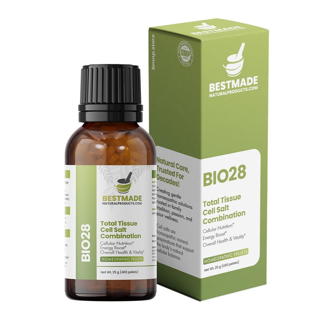 Bestmade 총 조직 세포 소금 무기물 조합 BIO28 - 당신의 몸은 영양소를 흡수하고 이용하고, 에너지 수준을 증가합니다, 도움은 잠 본, 전반적인 건강 및 활력, 350 펠릿을 개량합니다