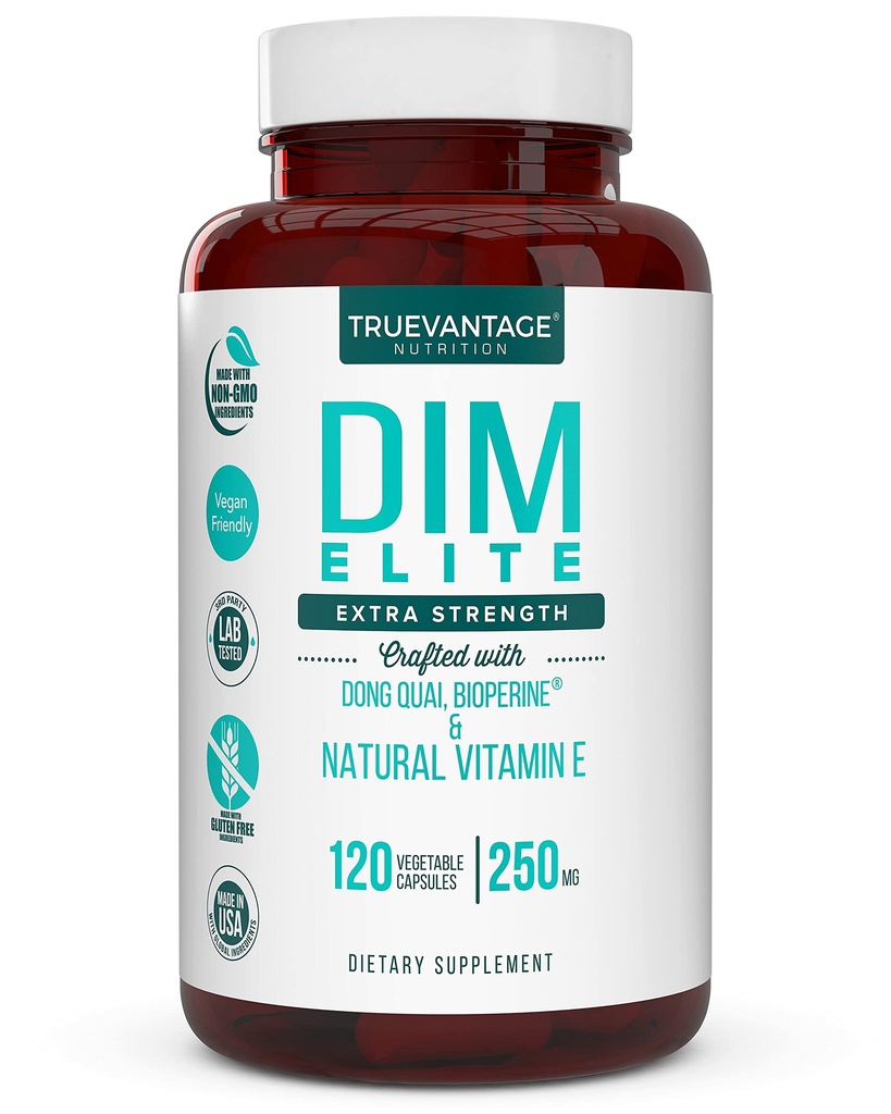 DIM 보충교재 250mg (Diindolylmethane) 플러스 Dong Quai의 자연적인 비타민 E & BioPerine - 지원 Menopause 기복 & Hormonal 여드름 - 여자와 Men-Veggie 모자를 위한 Hormone 균형 지원