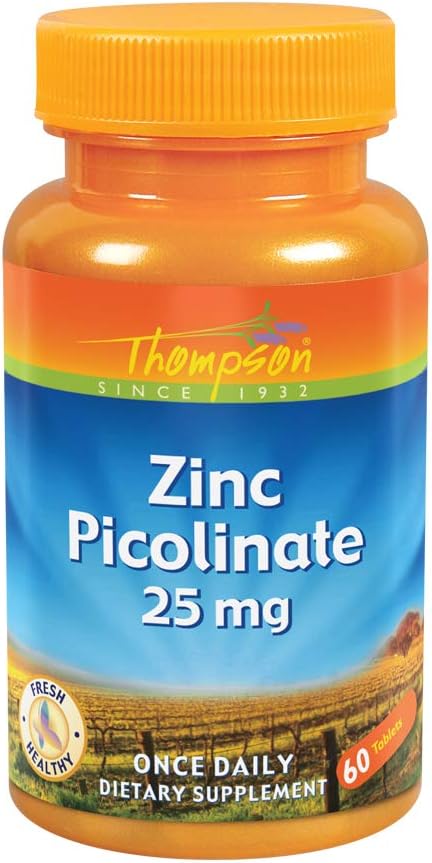 아연 Picolinate 톰슨 60 탭