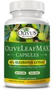 OliveLeafMAX 올리브 리프 추출물 (40% Oleuroepin) + 유기 올리브 리프 파우더 + 필러 없음 + 60 채식 캡슐 + 스페인에서 소스 및 GMP 시설에서 제조