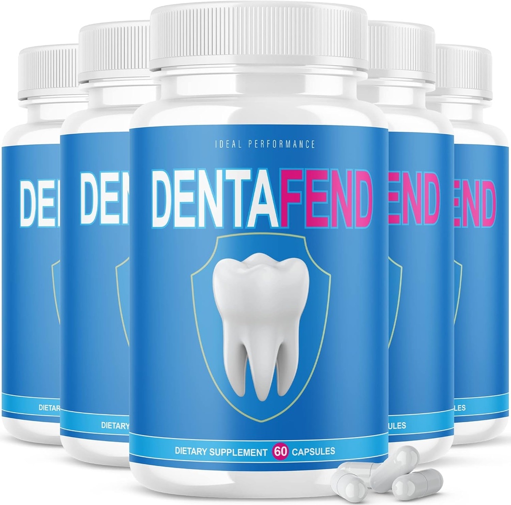 IDEAL PERFORMANCE (5 팩) Teeth Supplement Dentafend Pill for Teeth (300 캡슐)