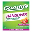 Goody 's Hangover Relief Powder, 듀얼 액션 빠른 두통 통증 완화 Aspirin과 카페인, Berry Citrus 맛, 16 카운트