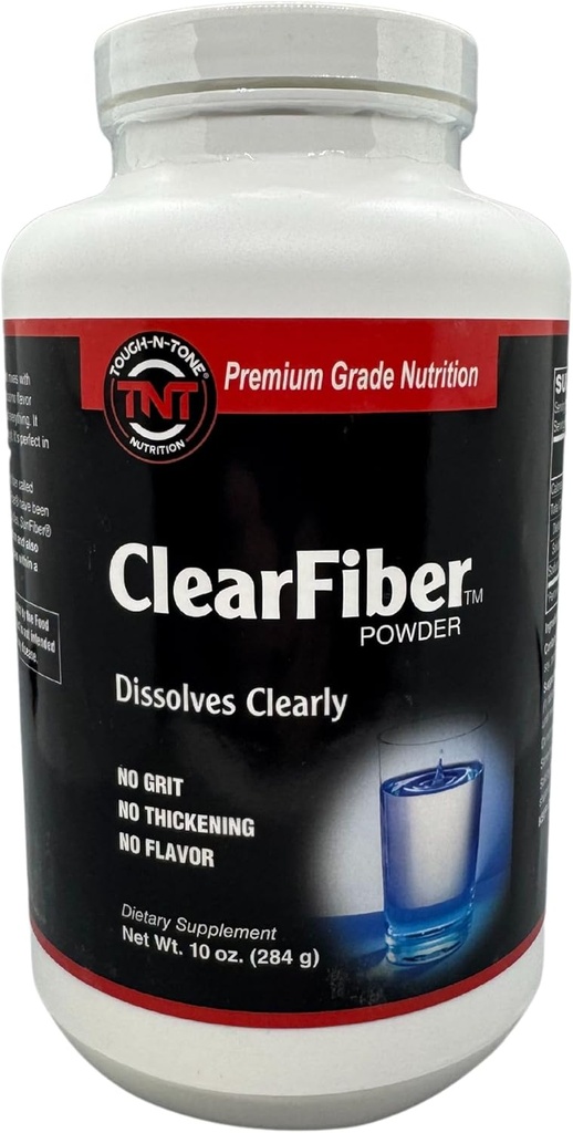 TOUGH-N-TONE ClearFiber Powder – SunFiber® PHGG를 가진 수용성 섬유 – 무취, 무취, 무취 – 소화 및 심장 건강 지원 – Prebiotic