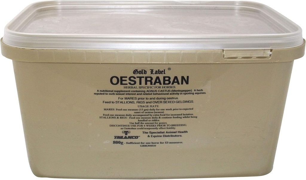 골드 라벨 Oestraban, 말 보충, 호르몬 균형 유지, 800 Gm