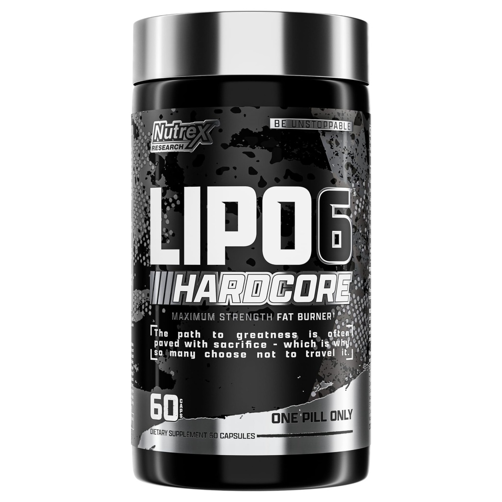 Nutrex 연구 Lipo-6 하드 코어 보충, 지원 Metabolism & 에너지, 다이어트 캡슐 – 60 조사