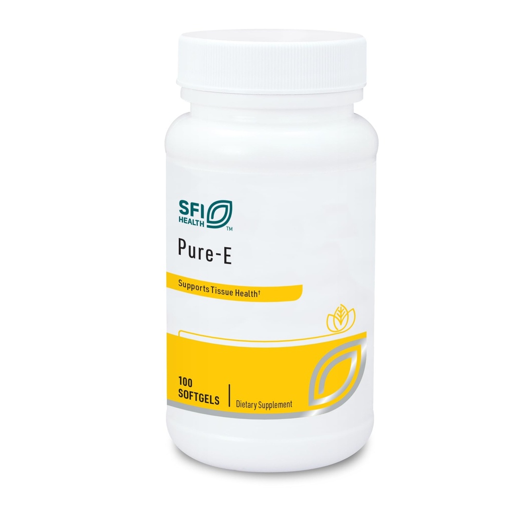 Klaire Labs SFI 건강 Pure-E - 자연적인 D 알파 & 혼합 Tocopherols 높은 감마 Tocopherol (100 Softgels)