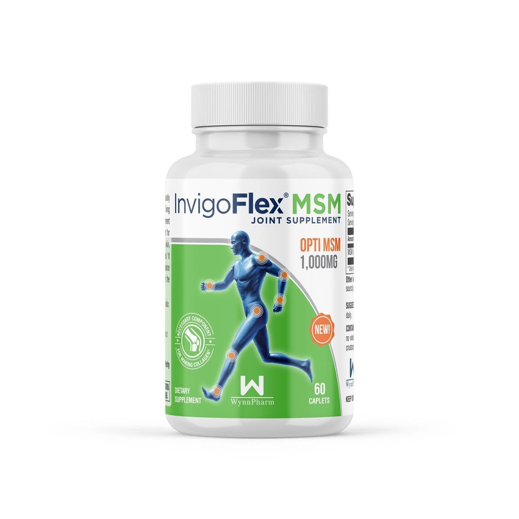 INVIGOFLEX MSM - Methylsulfonylmethane (MSM) (60 캡슐)