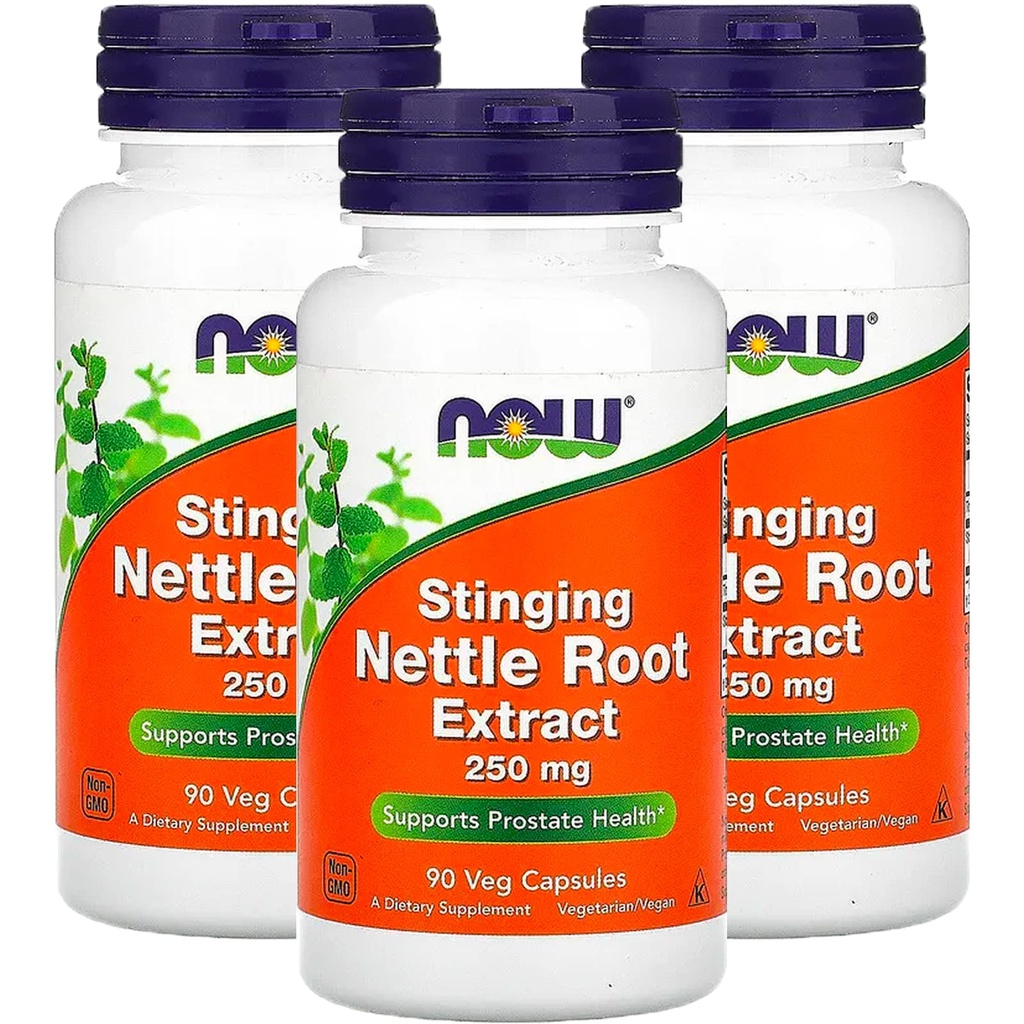 지금 음식 스팅 쐐기 뿌리 추출물 250mg, Veg-Capsules, 90-Count (포장 3)