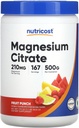 Nutricost 마그네슘 구연산염 분말 (Fruit 펀치, 500 그램)
