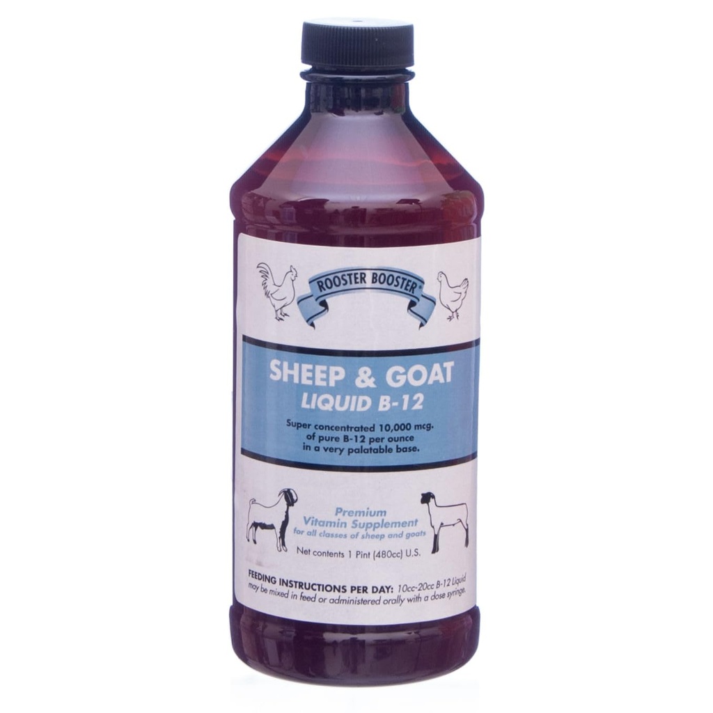 로스터 부스터 B-12 양과 염소 액체, 16-Ounce