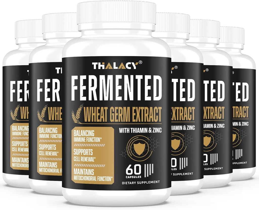 spermidine는 13mg를 보충합니다 - 1300mg 밀 Germ 추출물은 건강한 시효, 매일 면역 체계 및 세포 갱신 (6 팩)를 위한 더 높은 spermidine 내용 및 아연을 가진 캡슐 유력한 공식을 강화합니다