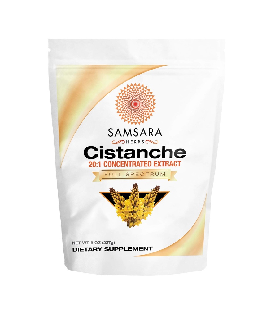 Samsara 허브 Cistanche 추출물 분말 (8oz) 20 : 1 농축 - 미국에서 만든 - 3rd Party Tested - 힘, 활력 및 무드 (주 2950mg 서빙)