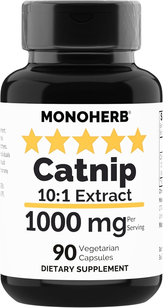MONOHERB Catnip 추출물 1000 mg - 90 채식 캡슐