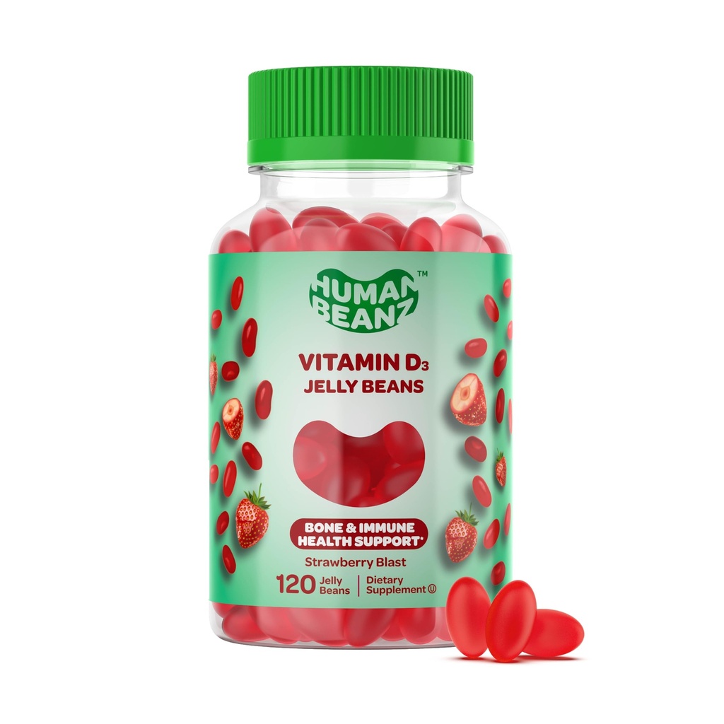 성인을 위한 비타민 D3 젤리 콩 Gummies, 면역 지원, 2000 IU 비타민 D의 영양 채식주의자 보충교재, 120 Strawberry 돌풍 젤리 콩, 고약