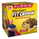 FITCRUNCH Protein Bar, Snack Size Value Pack, Gluten Free, Whey Protein (20 스낵 사이즈 바, 땅콩 버터)