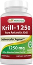 Omega-3s EPA, DHA 및 Astaxanthin 60 Softgels를 가진 제일 자연적인 순수한 남극 Krill 기름 1250 mg (Triple 힘)