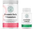 Women’s Daily 7 Essentials & Adaptogen Complex 번들 - Women 's Optimal Health에 대한 스트레스 적응 지원과 Multivitamin Pack을 완료