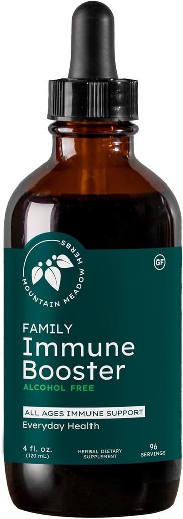 산 Meadow 허브 가족 면역 부스터 추출 Sambucus Elderberry와 Echinacea | 전체 가족을위한 최적의 면역 지원 | Tincture, 4 oz