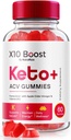 NutraRize X10 Boost Keto + ACV Gummies 고급 체중 감소, 리뷰 (60 Gummies)