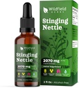 Sting Nettle 뿌리 추출물 하락 2000mg (Urtica dioica L.) 초본 보충교재는 캡슐, 1 달 공급, 84의 서빙, 알콜 자유로운 Tincture 보다는 더 나은 흡수합니다 - 1개 Oz의 팩