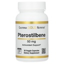 캘리포니아 골드 영양 Pterostilbene, 50 mg, 30 Veggie 캡슐