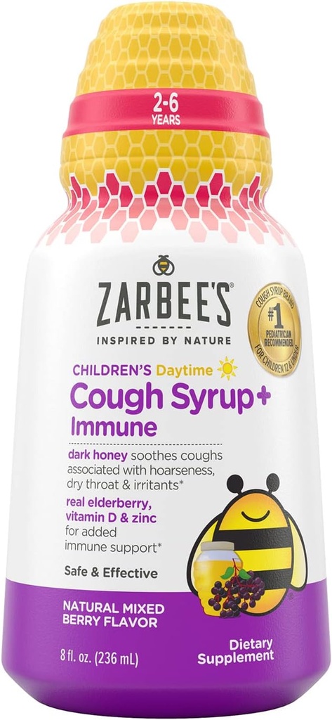 Zarbee's Kid's Cough + 면역의 날- 8oz