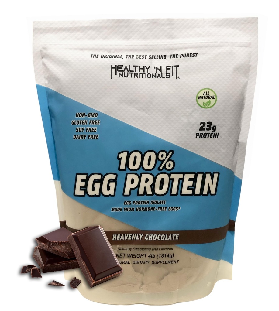 건강한 'N 적합 100 % 계란 단백질 - 초콜릿 (4lb) : 100 % 계란 흰 단백질. Zero Lactose, Zero Sugar.- Ultra Pure, Natural Egg Protein Isolate