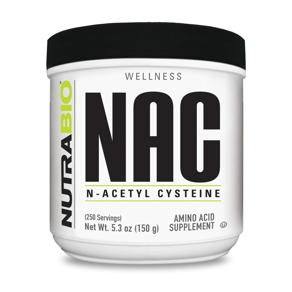 NutraBio N-Acetyl Cysteine 보충교재 (NAC) - 150 그램 분말, 600mg 서빙 - 강력한 항산화 - 면역성이 없음 - 필러 없음 - Non-GMO - 글루텐 무료