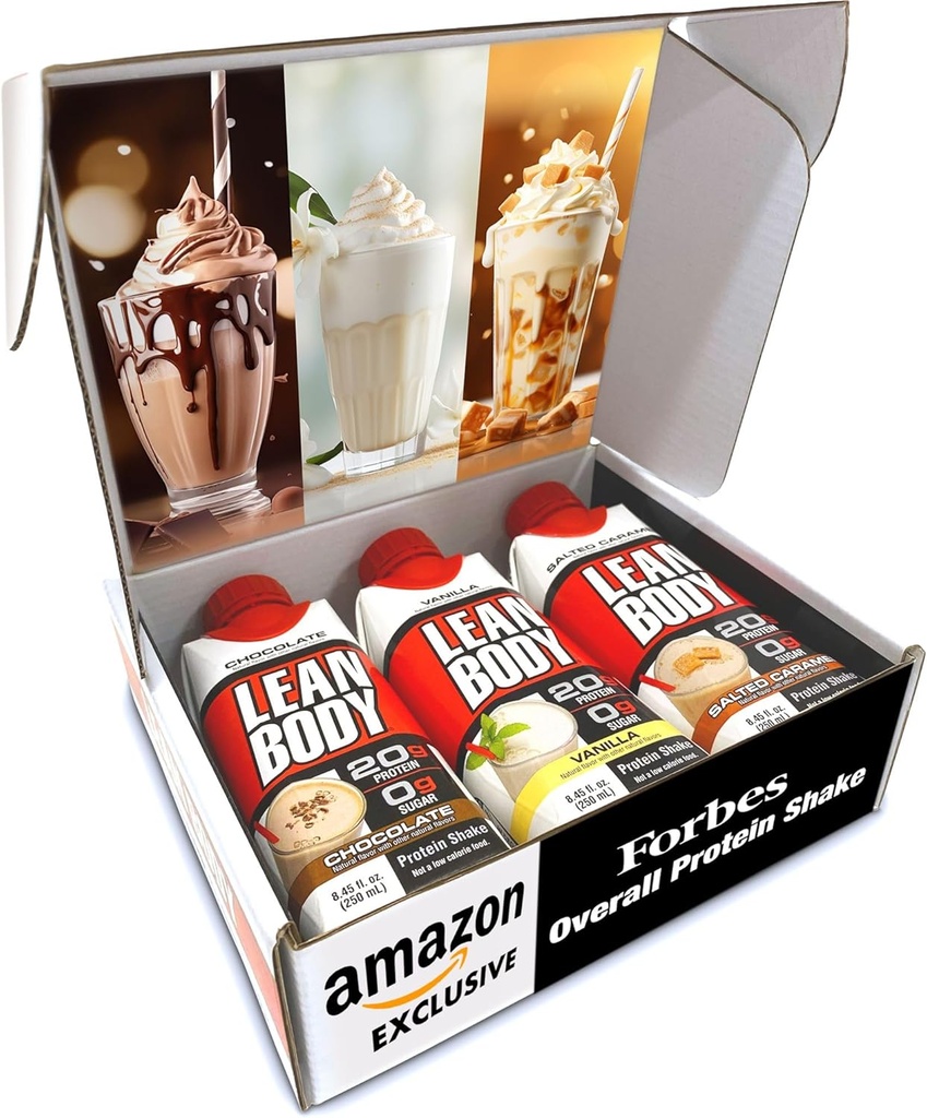 Labrada Lean Body Triple Taster Pack |On-Go Whey Blend Protein Shake, Zero Sugar, Gluten Free, 22 비타민 및 미네랄 8.45Fl Oz (포장 3)