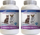 고양이 나쁜 호흡 치료 - 애완 동물을위한 PROBIOTICS - 개 고양이 - 나쁜 가스와 호흡 치료 - 고급 면역 부스트 - 고양이를위한 최고의 probiotics - 2 병 (120 치료)