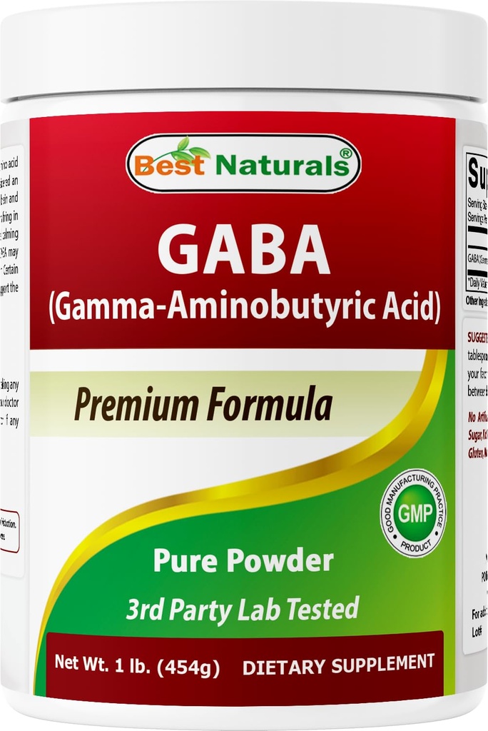 제일 자연적인 GABA (Gamma Aminobutyric 산) 순수한 분말 1 파운드