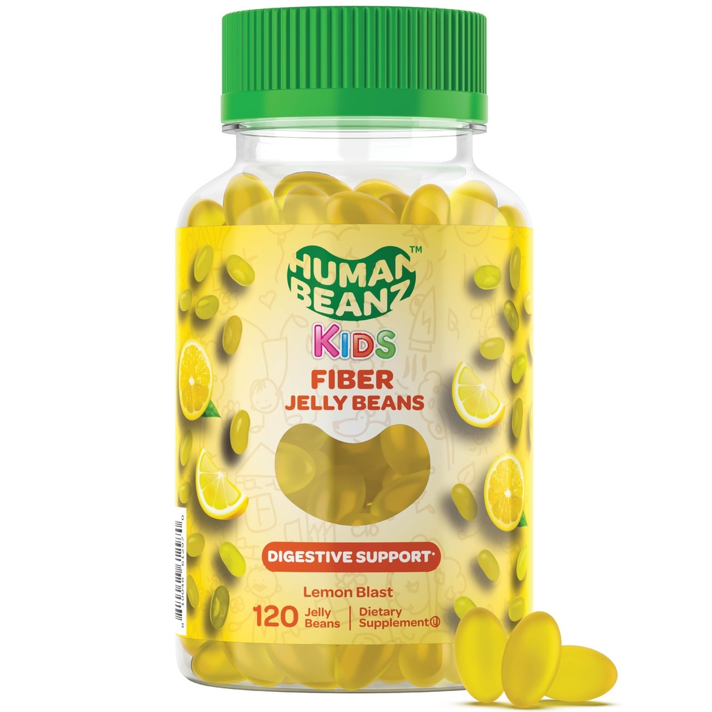 아이들을 위한 섬유 젤리 콩 Gummies, Digestive 건강, 채식주의자 섬유 거미 120 Jellybeans를 위한 섬유 보충교재
