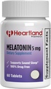 Melatonin 5mg |Sleep Aid 알약 | 천연 수면 지원 | 100 % Drug Free Sleep Aid Supplement | Non-Habit Forming | 미국 제조 | 60 Count