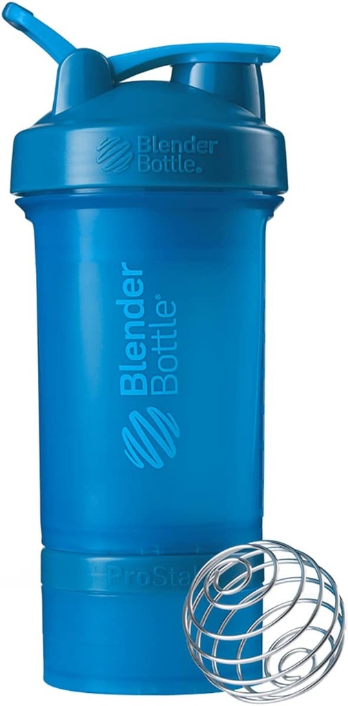 단백질 분말 ProStak 체계, 22 Ounce, Cyan를 위한 알약 조직 그리고 저장을 가진 BlenderBottle 셰이커 병