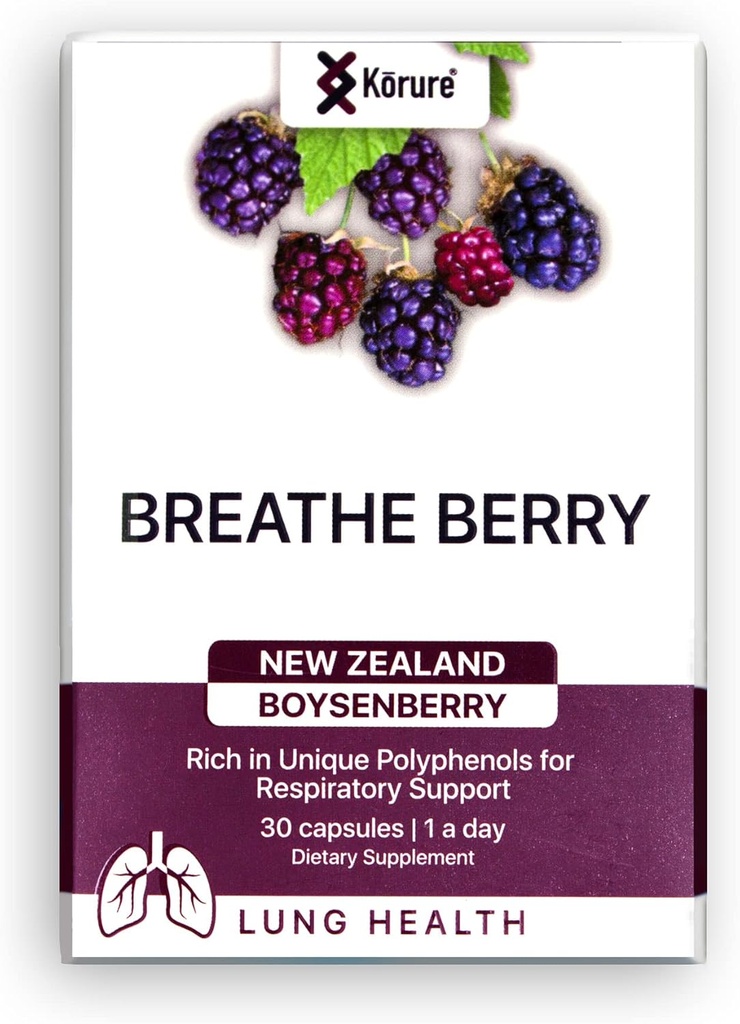 호흡 Berry Boysenberry 자연적인 건강한 Lungs 보충교재, 지원 가슴 Congestion, Mucus 및 Boosts 전반적인 호흡 웰니스 건강한 Lungs 보충교재