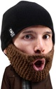 Beard Head Stubble Populous Beard Beanie - 원래 수제 니트 모자 및 이동식 Beard