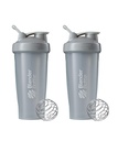 BlenderBottle Classic Shaker Bottle Perfect for Protein Shakes and Pre Workout, 28-Ounce (2 팩), Pebble Grey