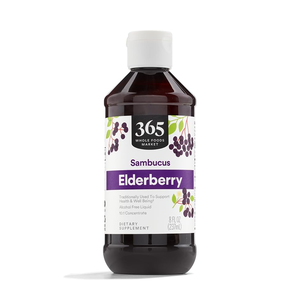 365 전체 음식 시장, Elderberry Syrup, 8 Fl Oz