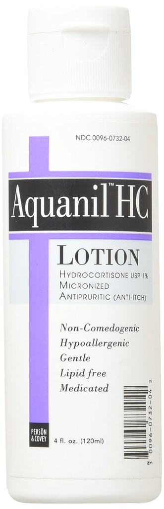 Aquanil Hc Hydrocortisone 로션, Aquanil의 4온스