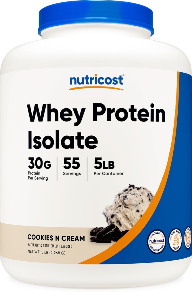 Nutricost Whey Protein Isolate (쿠키 N 크림) 5LBS